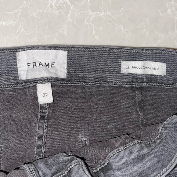 EUC Frame Le Bardot Crop Flare Jeans - Picture 5 of 7